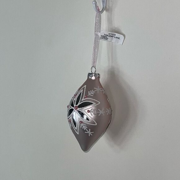 Holiday Lane Linen Holiday Glass Drop Christmas Ornament - Picture 3 of 6